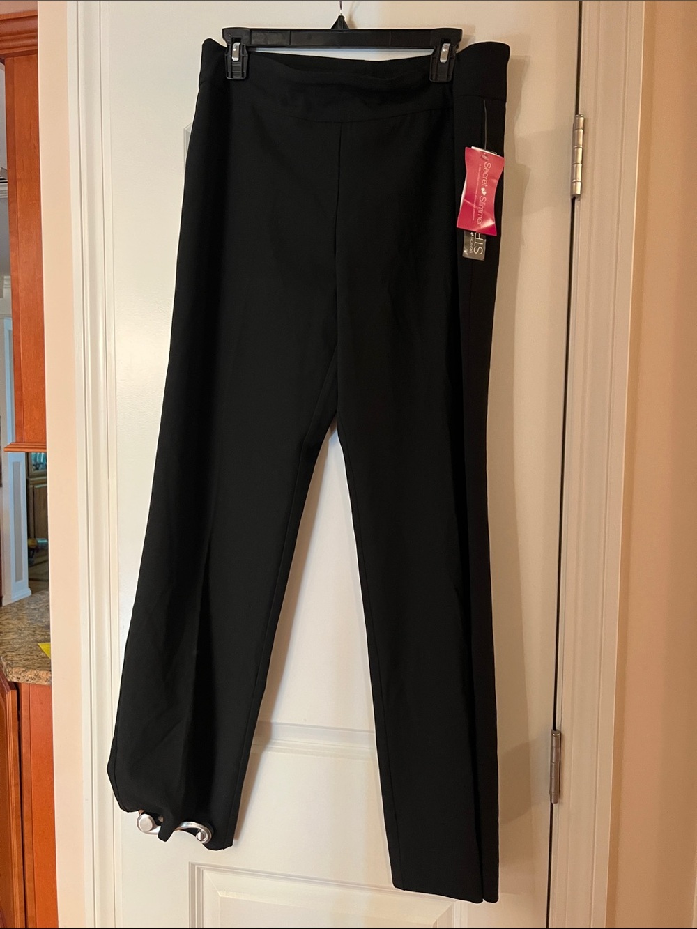 Fashion Bug Black Straight-Leg Pull-On Pants
